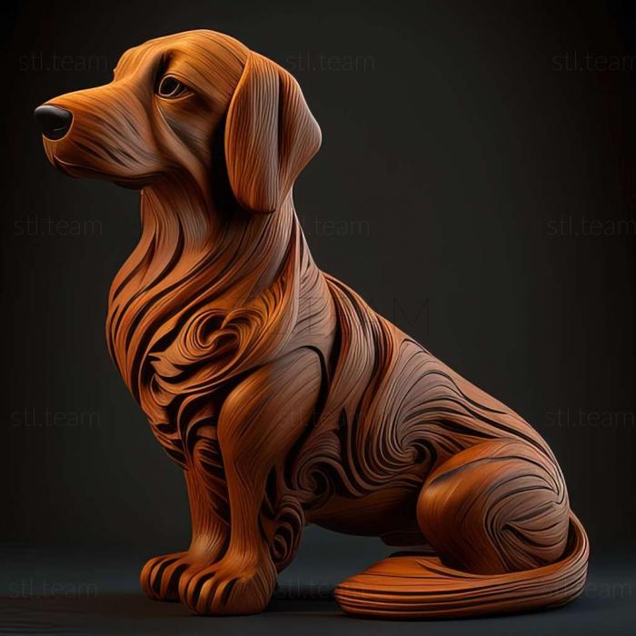 3D model Yamthund dog (STL)